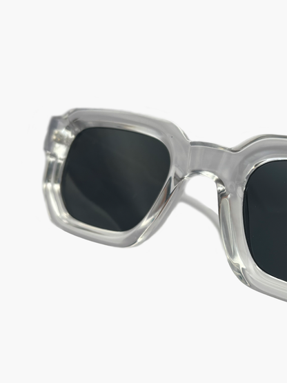 Transparente Maya Sonnenbrille Details